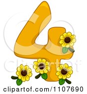1107690-Clipart-Number-Four-With-4-Sunflowers-Royalty-Free-Vector-Illustration.jpg