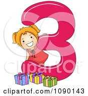 1090143-Clipart-School-Girl-And-3-Presents-By-Number-Three-Royalty-Free-Vector-Illustration.jpg