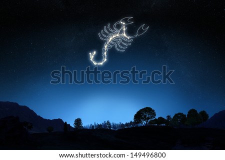 stock-photo-zodiac-sign-scorpio-with-a-star-and-symbol-outline-on-a-gradient-sky-background-part-of-a-zodiac-149496800.jpg